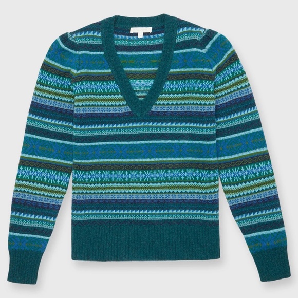 Ann Mashburn Giselle Fairisle Sweater Medium NWT $350 - Picture 1 of 4